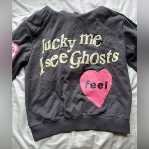 Kayne West- lucky me I see ghosts sweatshirt.